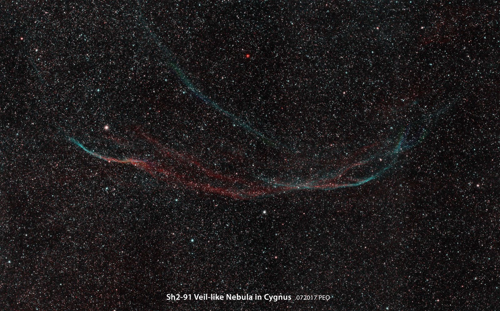 Second Veil Nebula in Cygnus